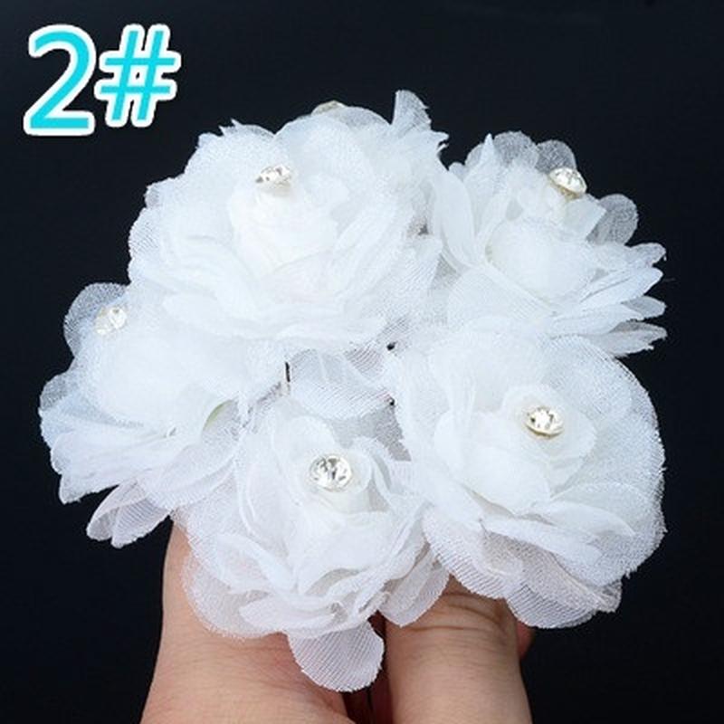 2Pcs Boho Flower Daisy Hair Cuff Clip Headband Hair Pin Accessories