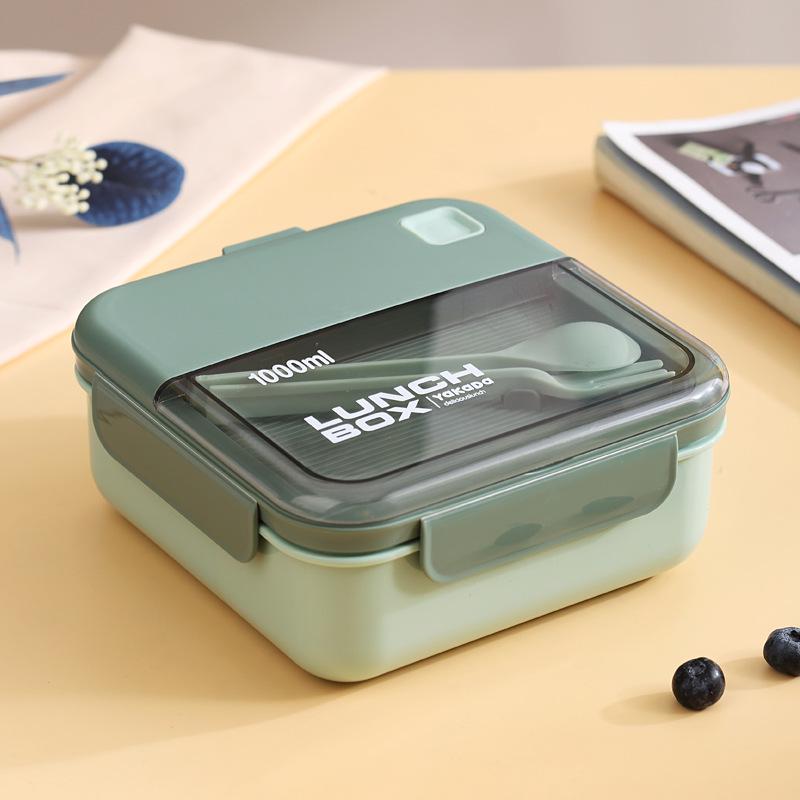

INS Portable Microwaveable Plastic Bento Lunch Box for Students & Adults
