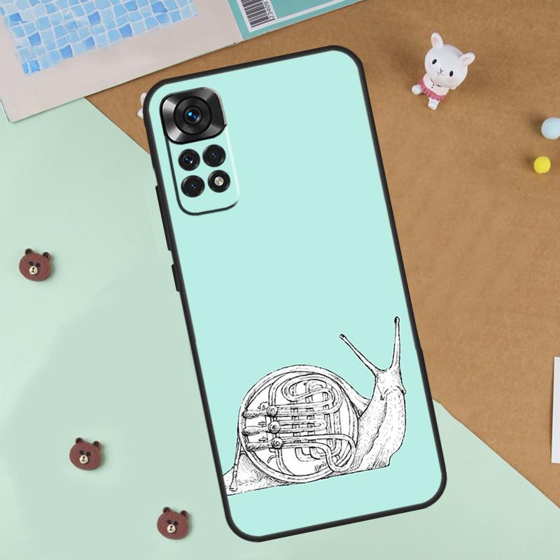 

Cartoon Animal Snail Case For Xiaomi Redmi Note 13 12 11 9 10 14 Pro 10S 11S 12S Cover For Redmi 13C 10C 12C 14C Redmi Note 11