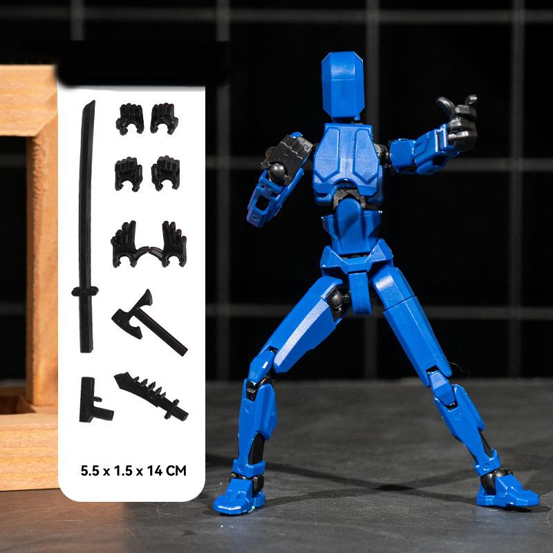 Titan 13 Action Figures T13 Figure 3D Printed Multi-Jointed Movable Lucky 13 Action Figure Nova 13 Action Figure Dummy