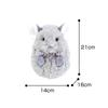 Sun Lemon Koromoffuru Chinchilla Gray 14 x 16 x 21 cm Plush Animal P-8292