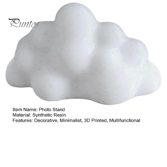 Bedroom Photo Display 5Pcs 3D Printed Stand, Decorative Rack, Lovely Cloud Shape Picture Office Desk Holder for Photos Leaf Artwork Hand Paintings