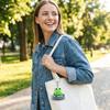 Creative Mini Fidget Keychain Built-in Mechanical Buttons Cute Frog Eagle Chick Broccoli Design for Bag Pendant Party Favors