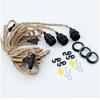 Pendant Light Cord Twisted Twine Rope Pendant Light Cord Farmhouse Lamp Cable E27 Extension Hanging Lamp Cable