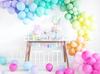 Pastel Yellow Balloons Birthday 12cm 100pcs.