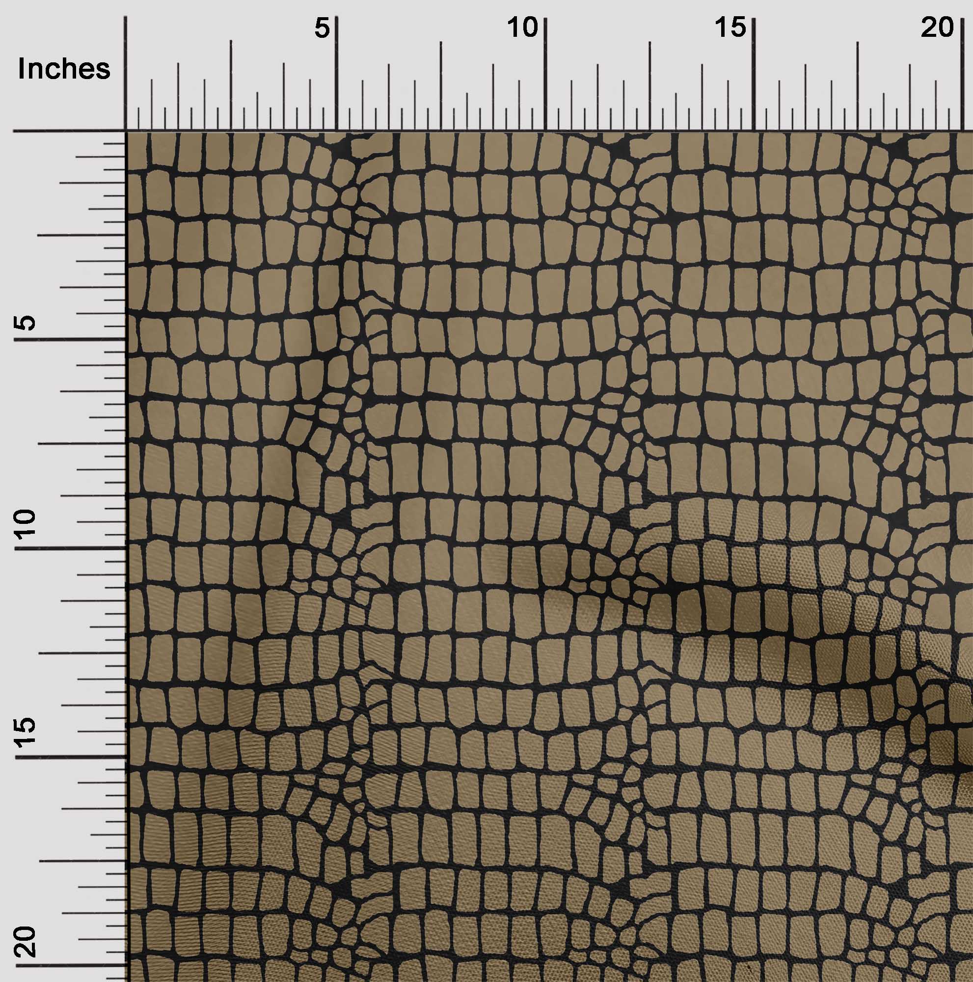 

oneOone Бавовна Flex Blush Рожева тканина Шкіра крокодила тварини Швейний матеріал Тканина з принтом у дворі 40 дюймів 42 Inch Wide - Viscose Chiffon коричневий