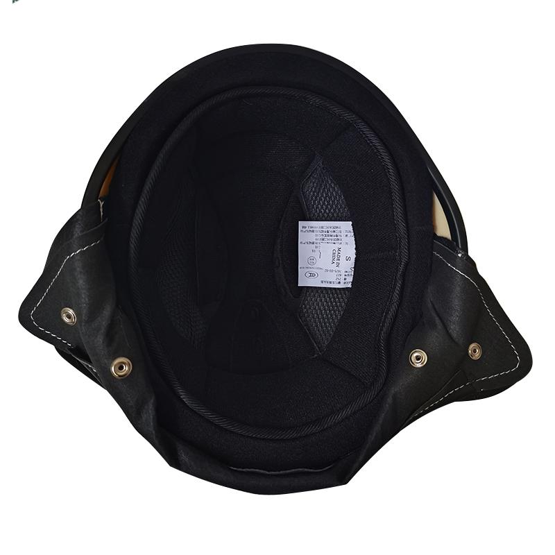 Stylish Vintage Half Helmet – Lightweight Open Face with Breathable Liner, Retro Motorcycle Gear for Urban Riders