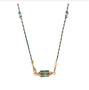 Collana Tarocchi Colore San Valentino Design di Nicchia Ciondolo Occhio di Stella Placcato Oro Mantenimento del Colore