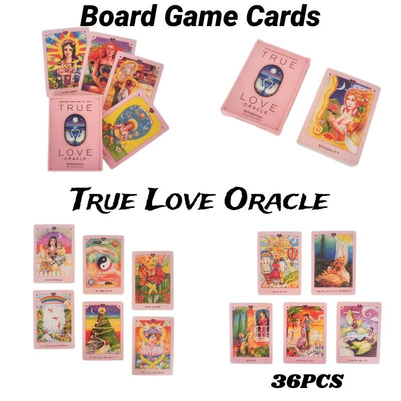 True Love Oracle English Card Set 36pcs Interactive Tabletop Game Mind-stimulating Copperplate Paper Material