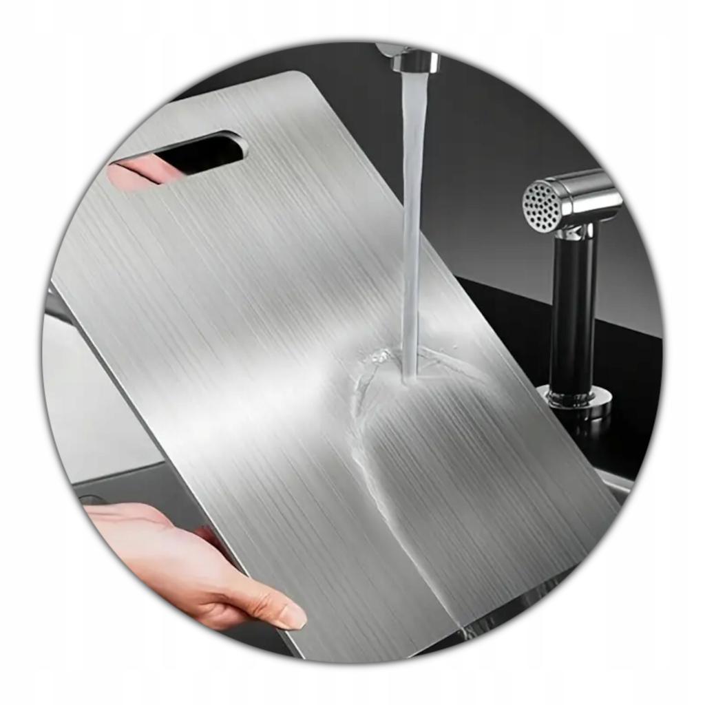 Stainless steel cutting board, 3-piece set, S, M, L