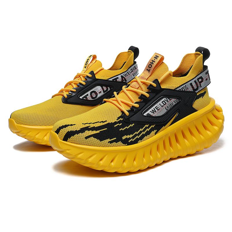 New Marathon Shoes Men's Thick Soled Cushioned Running Shoes Breathable Lightweight Couple Jogging Comfort Sports Training Shoes