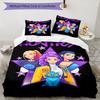 3pcs KPop Demon Hunters Bedding Set Duvet Cover Closure Includes 1 Duvet Cover & 2 Pillowcases, Soft and Comfortable for All Seasons.