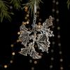 Cross-border Christmas Decorations Sequins Acrylic Pendant Transparent Snow Pendant Christmas Tree Scene Layout Props