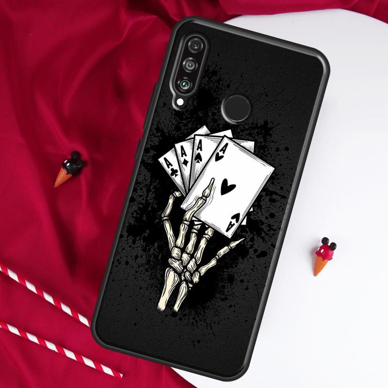 Mystery Poker Card For Huawei Nova 12i 11i 8i 12s 9 10 SE Y90 Y60 Y70 Y72 Y61 Y91 P20 P40 P30 Lite P60 Pro Case
