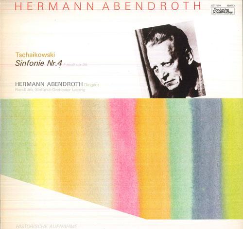 

LP Record HERMANN ABENDROTH, RUNDFUNK SINFONI - Tschaikowski Sinfonie Nr4 F-moll, O ET1019 DEUTSCHE SCHALL Japan Classical Used
