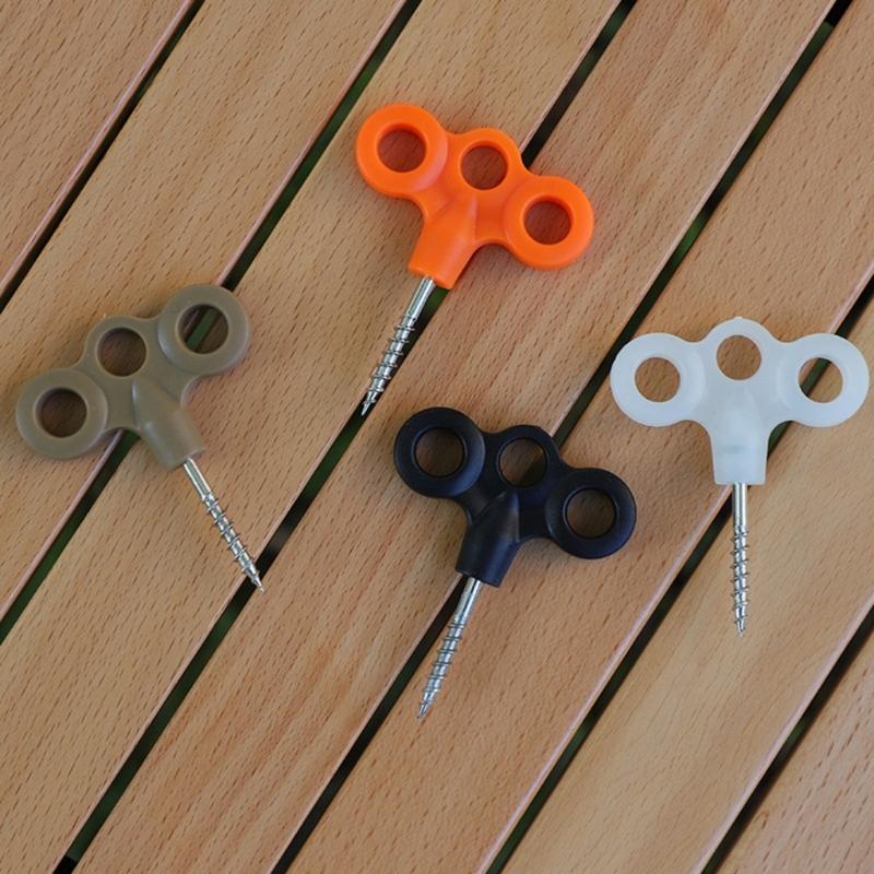 5pcs Outdoor Tent Stakes Heavy Type Ground Anchors Outdoor Camping Pegs for Beach Or Mountain Use