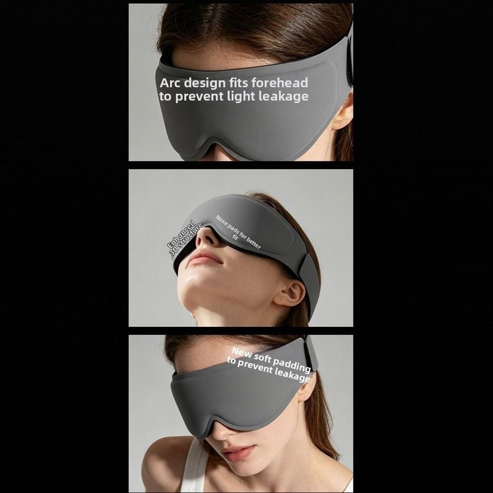 Light-blocking Weighted Eye Mask Full-coverage Blindfold Eyeshade Soft 3D Sleep Eye Cover Men