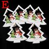 1 Set Christmas Tree Hanging Ornaments Wooden DIY Pendant Bells Santa Claus New Year Decor Christmas Home Party Decor Supplies