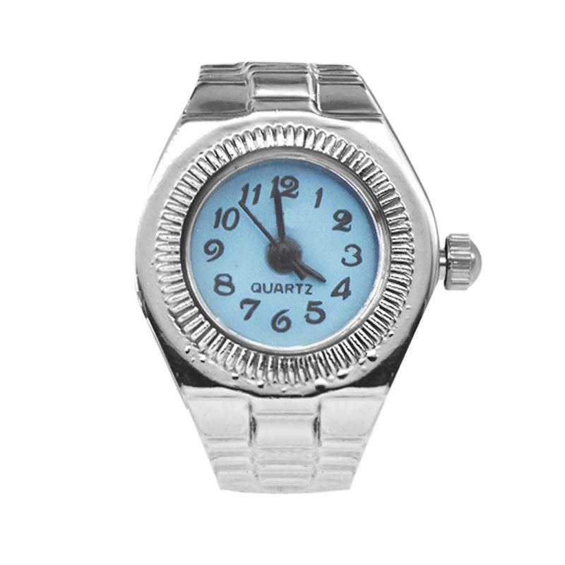 Montre Bague Rétro Terreuse Disco Quartz - Unisexe Adorable Design Diamants Entiers