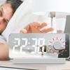 Digital Alarm Clock Dual Display 2 Adjustable Brightness Green Number 12H 24H LED Electronic Clock w