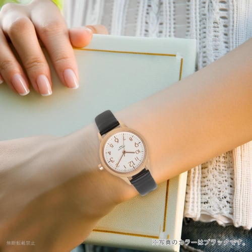 Fieldwork Women's Waterproof Juvia Analog Watch with Leather Strap, ST257Z-5, Black