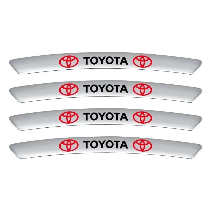 

Автостайлинг Значок Ступицы Колеса Автомобиля Наклейки 3D на Обод Шины Аксессуары Для Toyota Chr Corolla Yaris Rav4 E150 E120 Land Cruiser 200