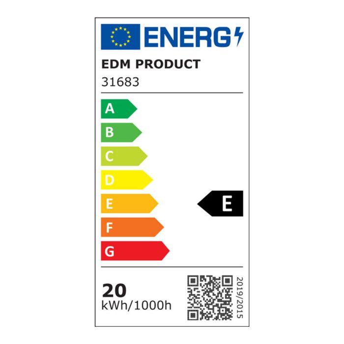 Réglette LED 20W 59,7cm Blanc - Blanc du Jour 6400K