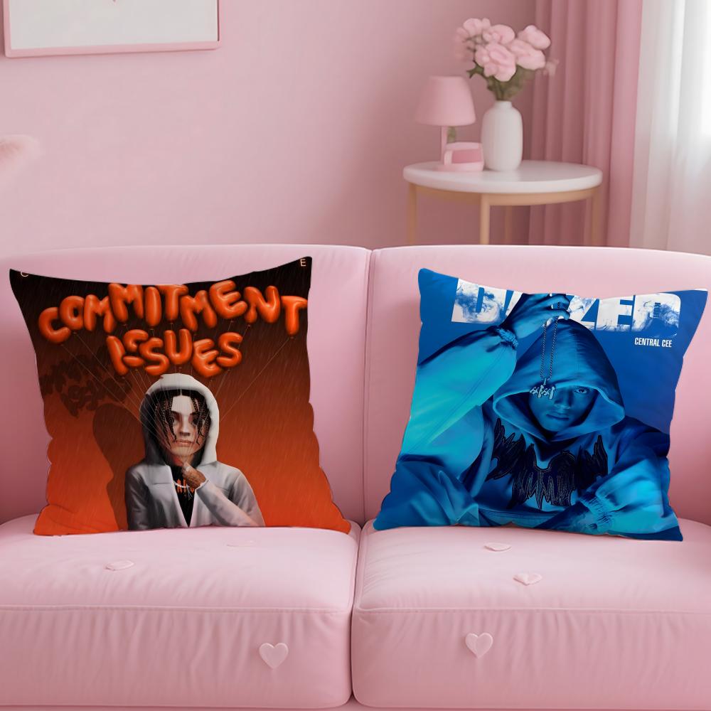 Central C-Cee Singer Cushion Cover Comfortable Reversible Pillow Cover Ideal For Car Sofa Bedroom & Beyond