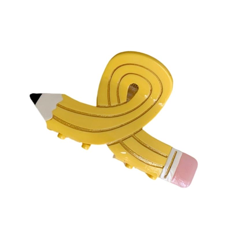 Elegant Pencil Hair Claw for Women Girl Creative Shape Claw Clip Hair Grip Ponytail Holder Back To School Hair Decors