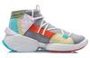 Li Ning Kung Fu Jackie Chan Kung Fu Collection, Winterized Edition Mid top Basketball Shoes Women's Gray Yellow Green AGBQ084-3