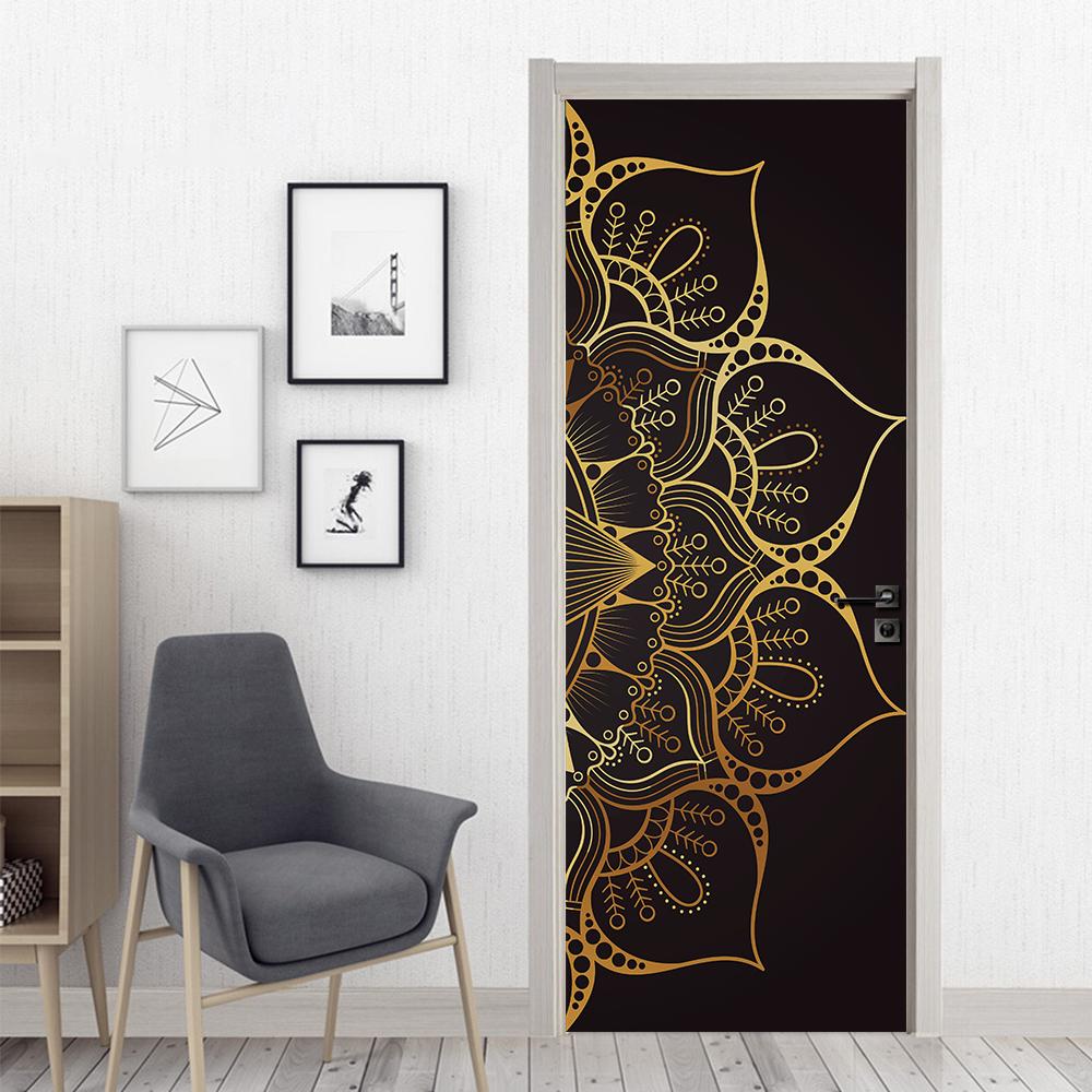 2ks/set Nálepka na stěnu Mandala v muslimském stylu DIY Umění na dveře