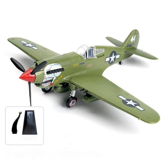 1/48 WWII Fighter Model AirForce P-40 Tomahawk Military Flying Tigers Warplane P51 MUSTANG F4U BF109 Fighter Model Puzzle Toys