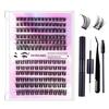 Diy Segmented False Eyelashes 12 Rows Large Capacity Glue Tweezers Set Combination Eyelashes