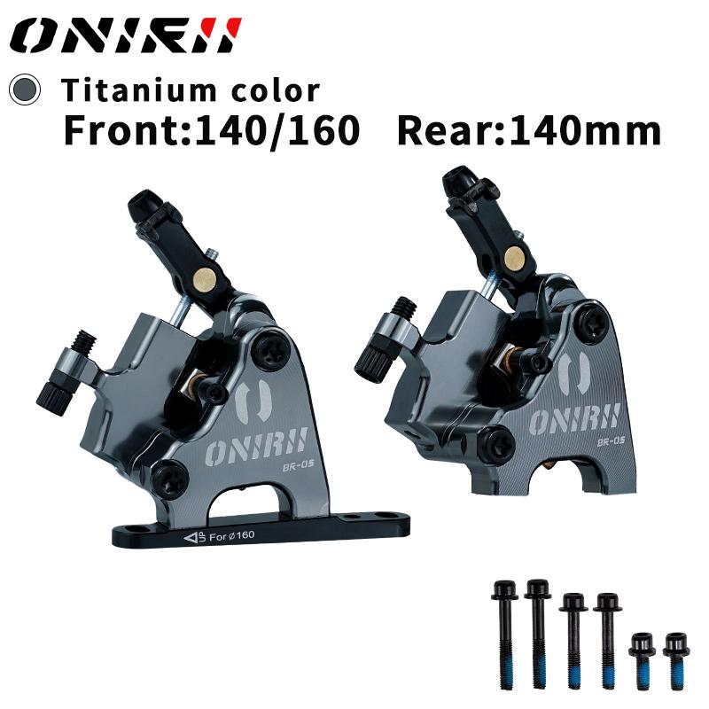 ONIRII Wire Pulling Hydraulic Disc Brake Calipers Flat Mount Oil Disc Brake for Road Bike Gravel Bicycle New