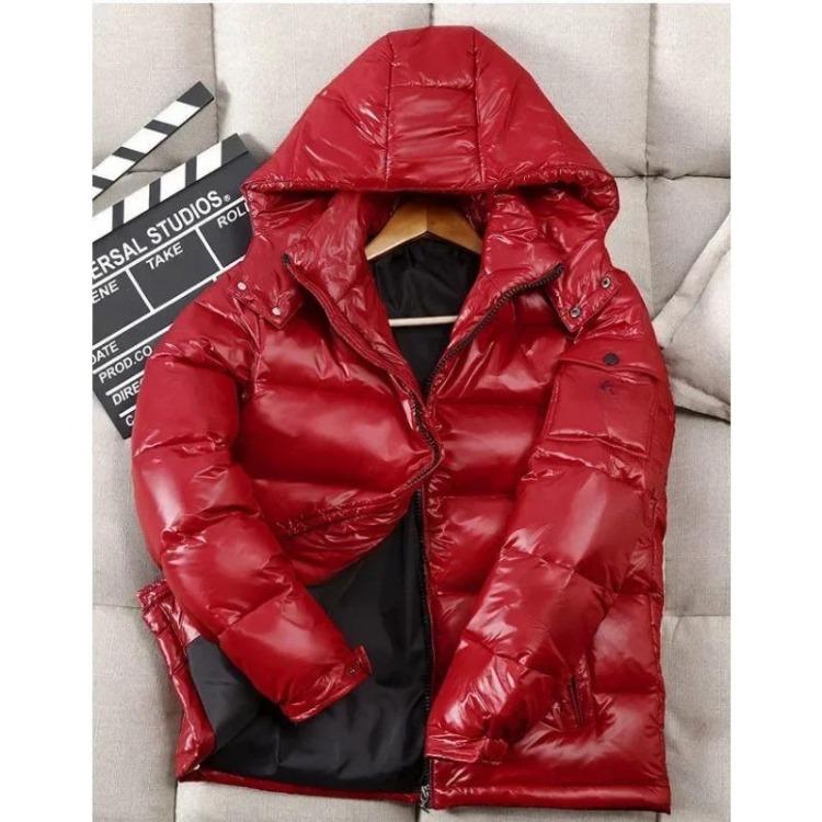 Women's Down Coats - Men and Women White Duck Down Coat Hooded Thickened Warm Coldproof Coat