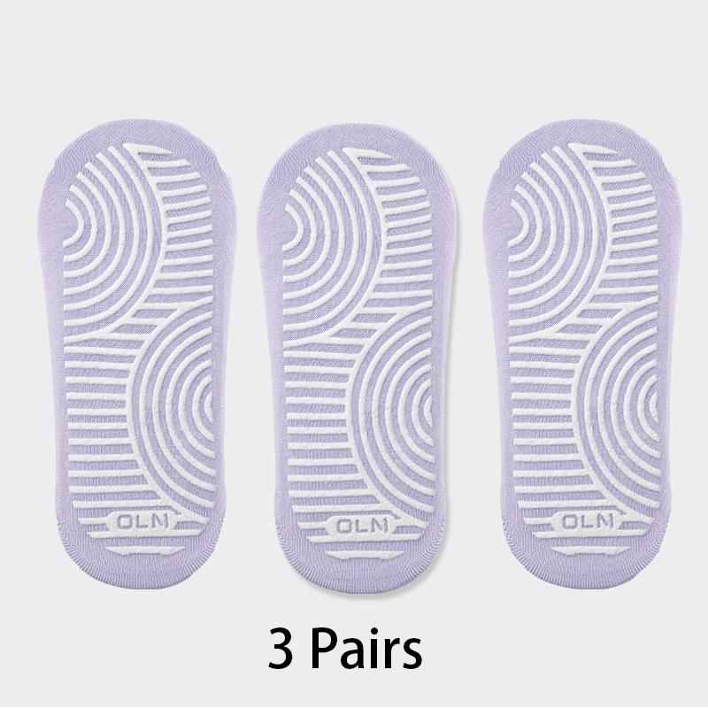 

3 пары профессиональных женских носков для йоги, хлопковые, противоскользящие, для балета, пилатеса, женские, дышащие, мягкие, для танцев, для занятий спортом в помещении, носки-лодочки EUR 35-39