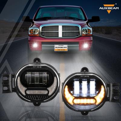 2 Pcs Car LED Fog Light Turn Signal Lamp Daily Running Lights For Dodge Ram 1500 2002-2008 Dodge Ram 2500/3500