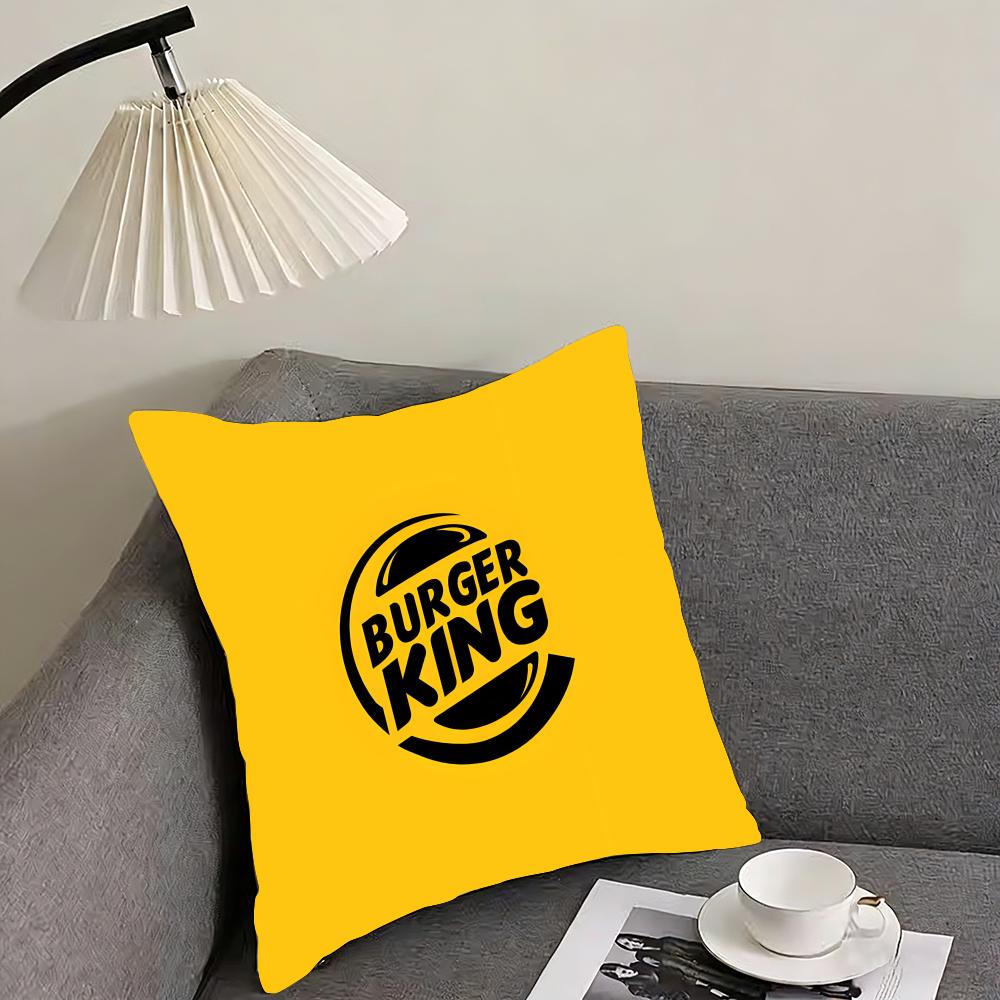 HHun BurgeRr King Brand Cushion Cover Pillowcase Ultra Soft Skin Friendly Fabric Cloud Like Comfort Concealed Zipper