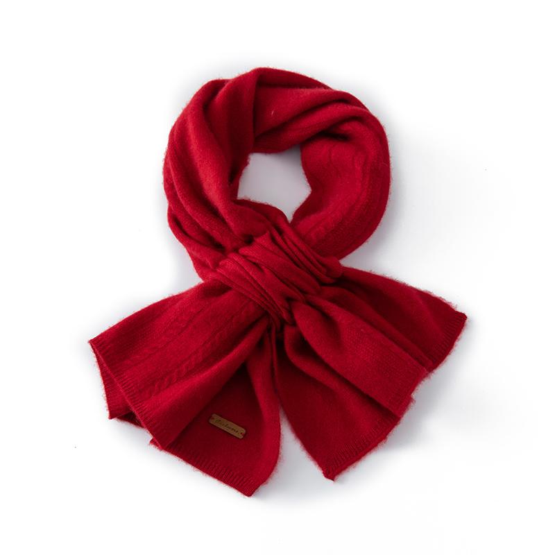 Women 100% Pure Cashmere Scarf Winter Warm Soft Cozy Knit Wrap Fashion Casual Neck Warmer Cold Weather Accessory