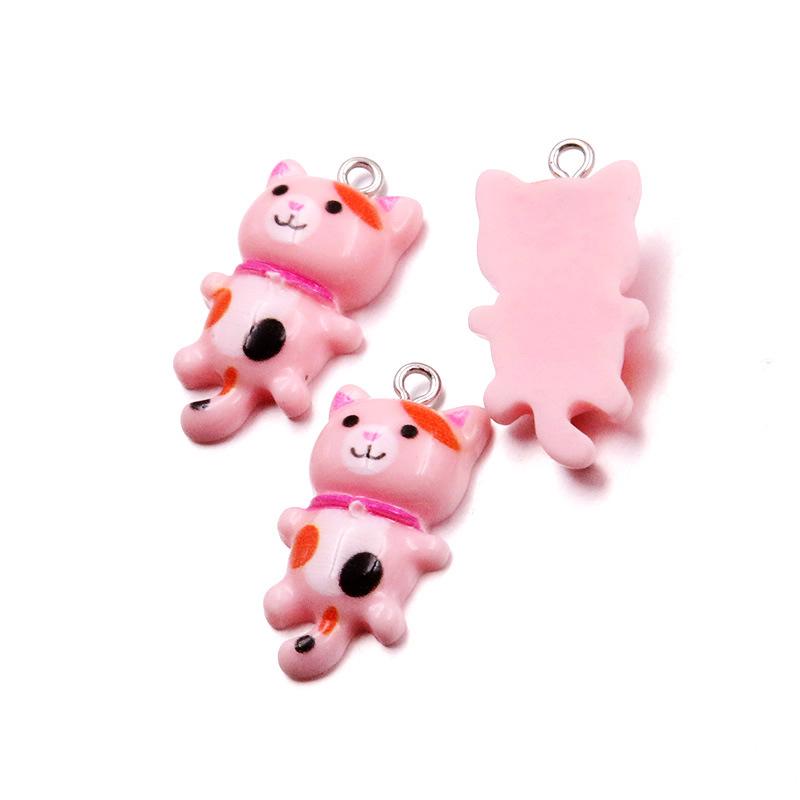 8 Цветов 15x29мм Котёнок Смола Кот Подвеска Брелок
