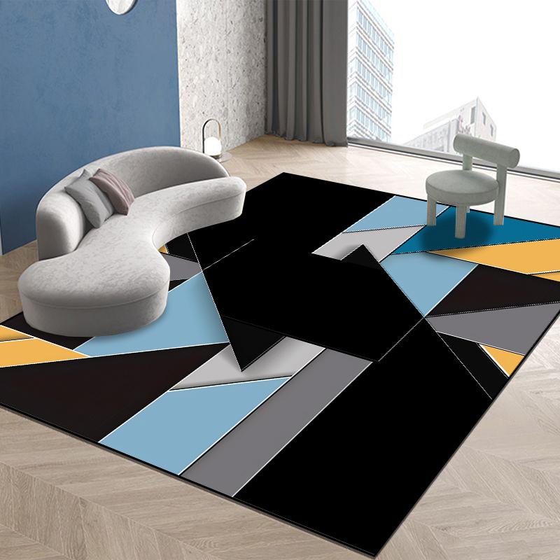 Moderne Teppiche für Wohnzimmer Geometrisches Dekor Mehrfarbiger Teppich Zuhause Sofa Bereichsteppiche Schlafzimmerdekoration Weiche Matte