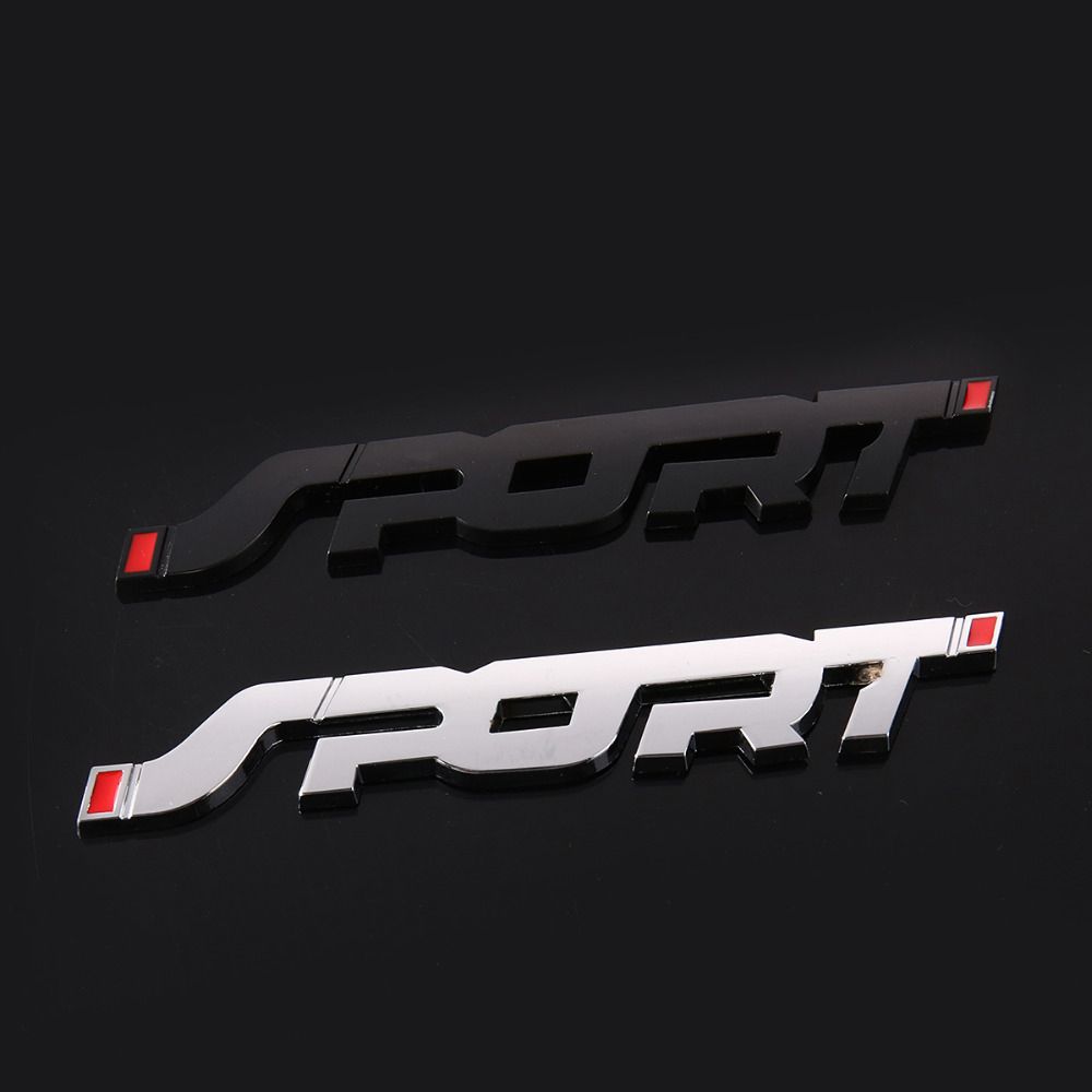 SPORT Logo SPORT Znak Odznak Nálepka Ježíš Ryba Auto Samolepka Auto 3D Kovová Samolepka Auto Samolepka