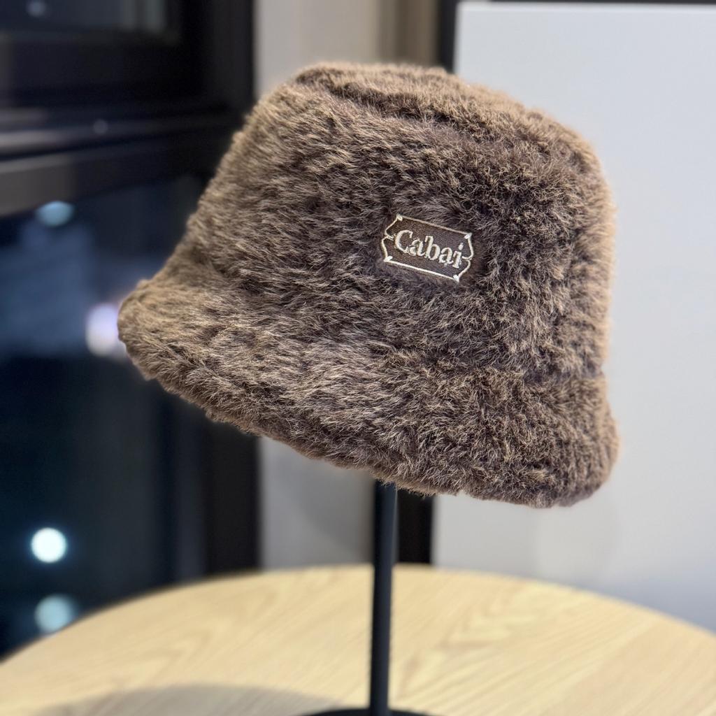 Fisherman Hat for Women Thickened To Keep Warm and Cold Proof Korean Style Fashionable Rabbit Fur Basin Hat Showing Face Small Bucket Hat Trendy