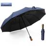 Nanzhao Automatic Wooden Handle 10-Rib Black Rubber Umbrella