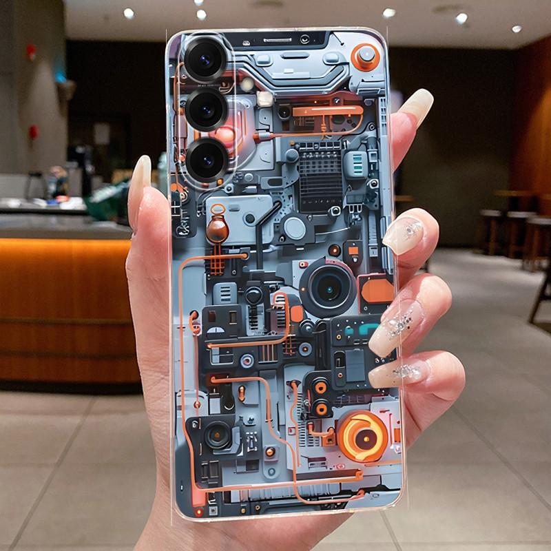 Korpuss Samsung Galaxy A17 5G Tālruņa Vāciņš Silikona mīksts Luksusa Pūķis Jauks Foršs Zēniem Meitenēm Aizmugurējais Vāciņš Caurspīdīgs Bufera Apvalks
