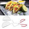 Portable Tortilla Press Maker Silver Taco Shell Holder Durable Taco Fryer Tongs  Kitchen