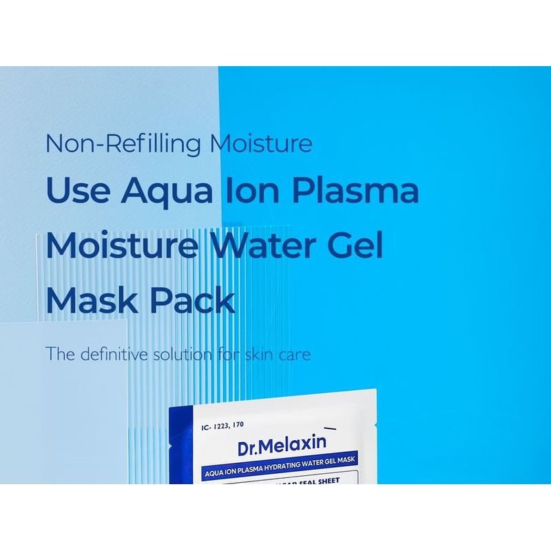 Dr.Melaxin Set Maschera Viso Idratante Gel all'Acqua Plasma Ionica