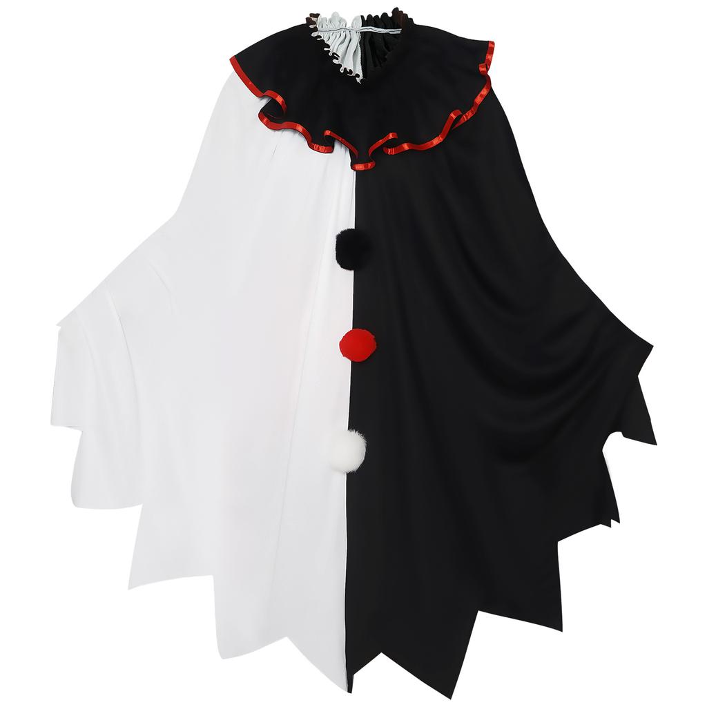 Cloak Terrifier Costume Halloween Party Stage Performance Horror Role Adult Play