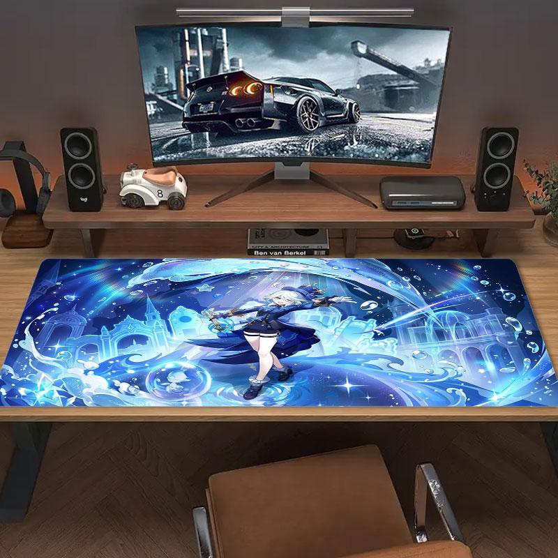 Magical Water Fantasy Large Size Mouse Pad Large Gaming Table Cushion Nonslip Laptop Tablet Big Mousepad Xxl Mat Mini Pc Playmat With Lock Edge