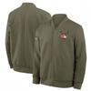 NFL Inspired Jacket Men - Casual Sport Zip Up Top Fall Season Loose Fit Long Sleeve